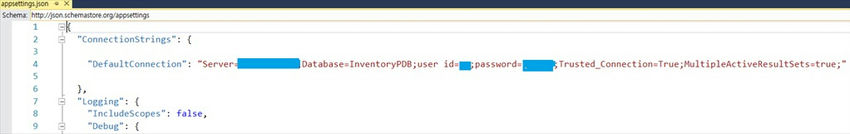 Change SQL connection string